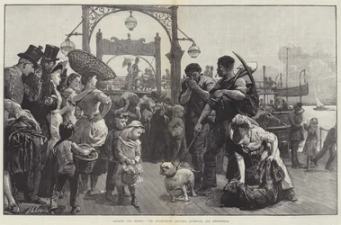 Crossing the Mersey, the Steam-Ferry between Liverpool and Birkenhead